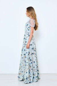 The Jolly Dress in our Blue Flower print