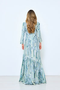 The Me dress in our Flowing Glass print