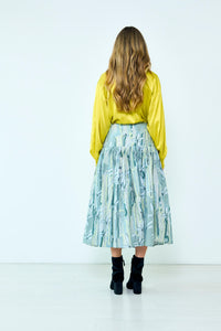 The Curiosity Skirt in our Flowing Glass print