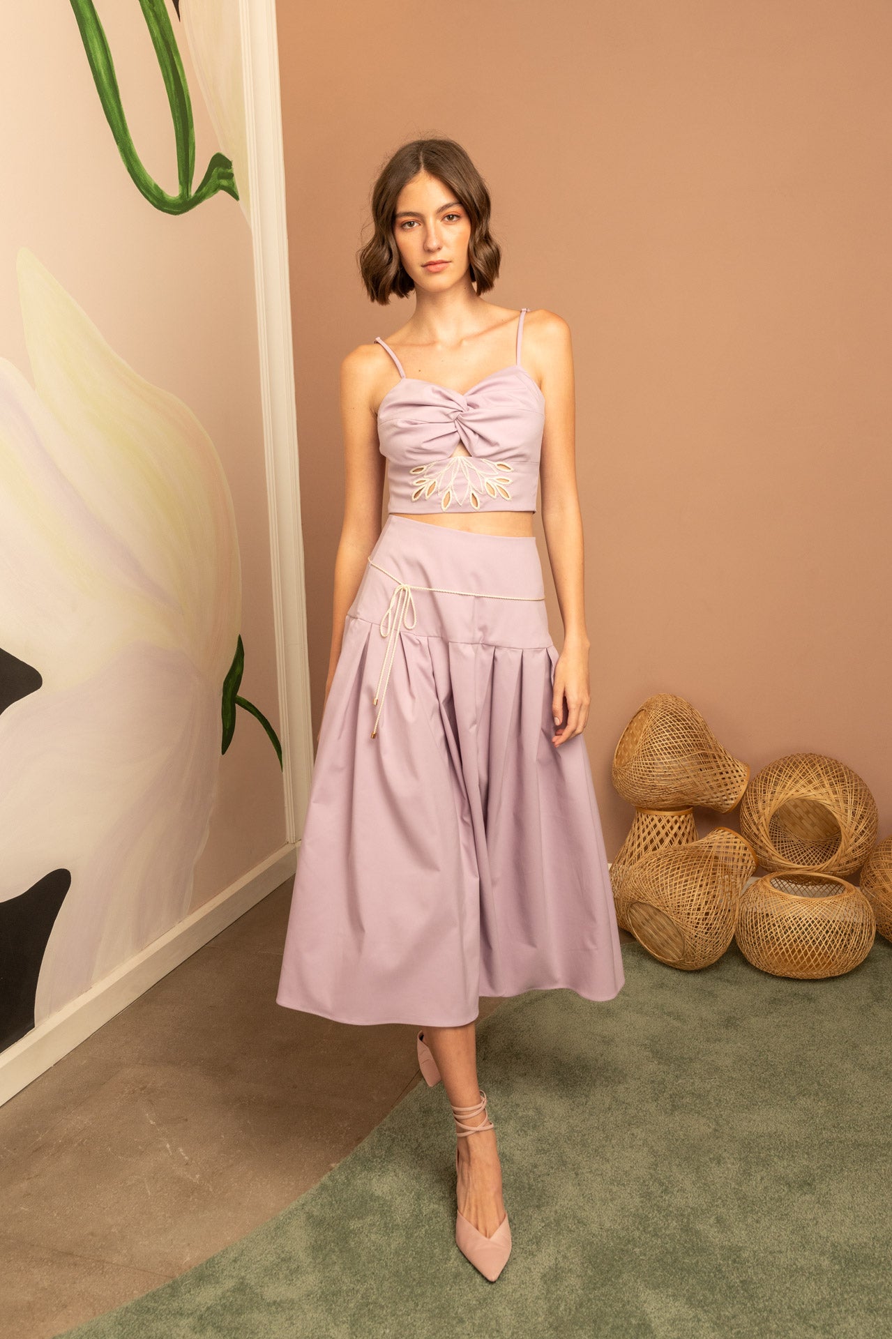 The Efflorescence Skirt in Lilac