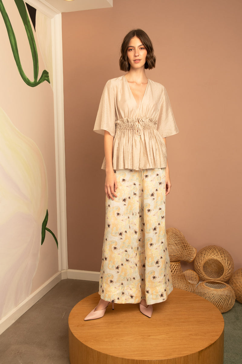 The Lucid Pants In Floating Heart Print