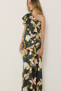 The Lady Dress in our Dark Acid Flower print