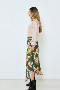 The Life Skirt in our Dark Acid Flower print