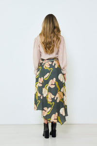 The Life Skirt in our Dark Acid Flower print