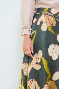 The Life Skirt in our Dark Acid Flower print