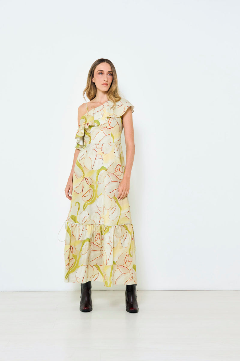 The Meaningful Dress in our Acid Flower print