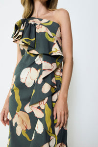 The Lady Dress in our Dark Acid Flower print