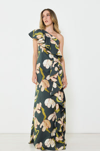 The Lady Dress in our Dark Acid Flower print